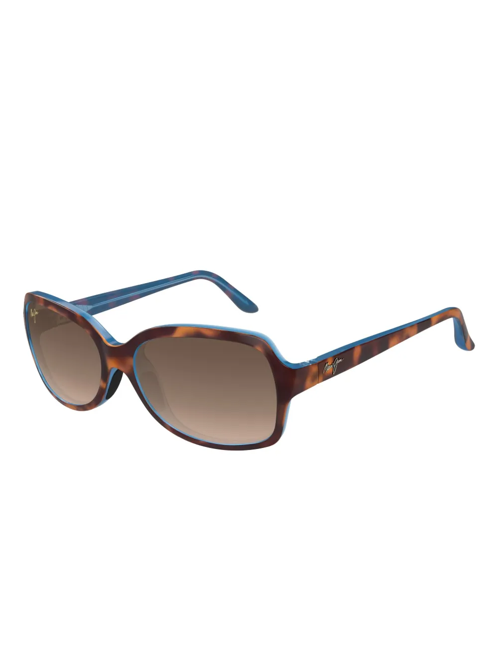 Maui Jim Cloud Break zonnebril met schildpadschild-design Bruin