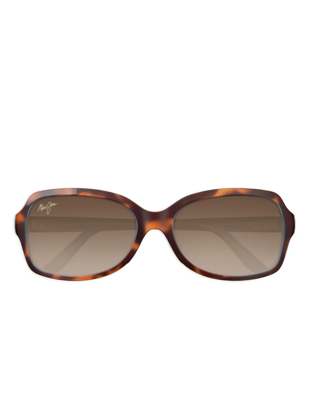 Maui Jim Cloud Break zonnebril met schildpadschild-design Bruin