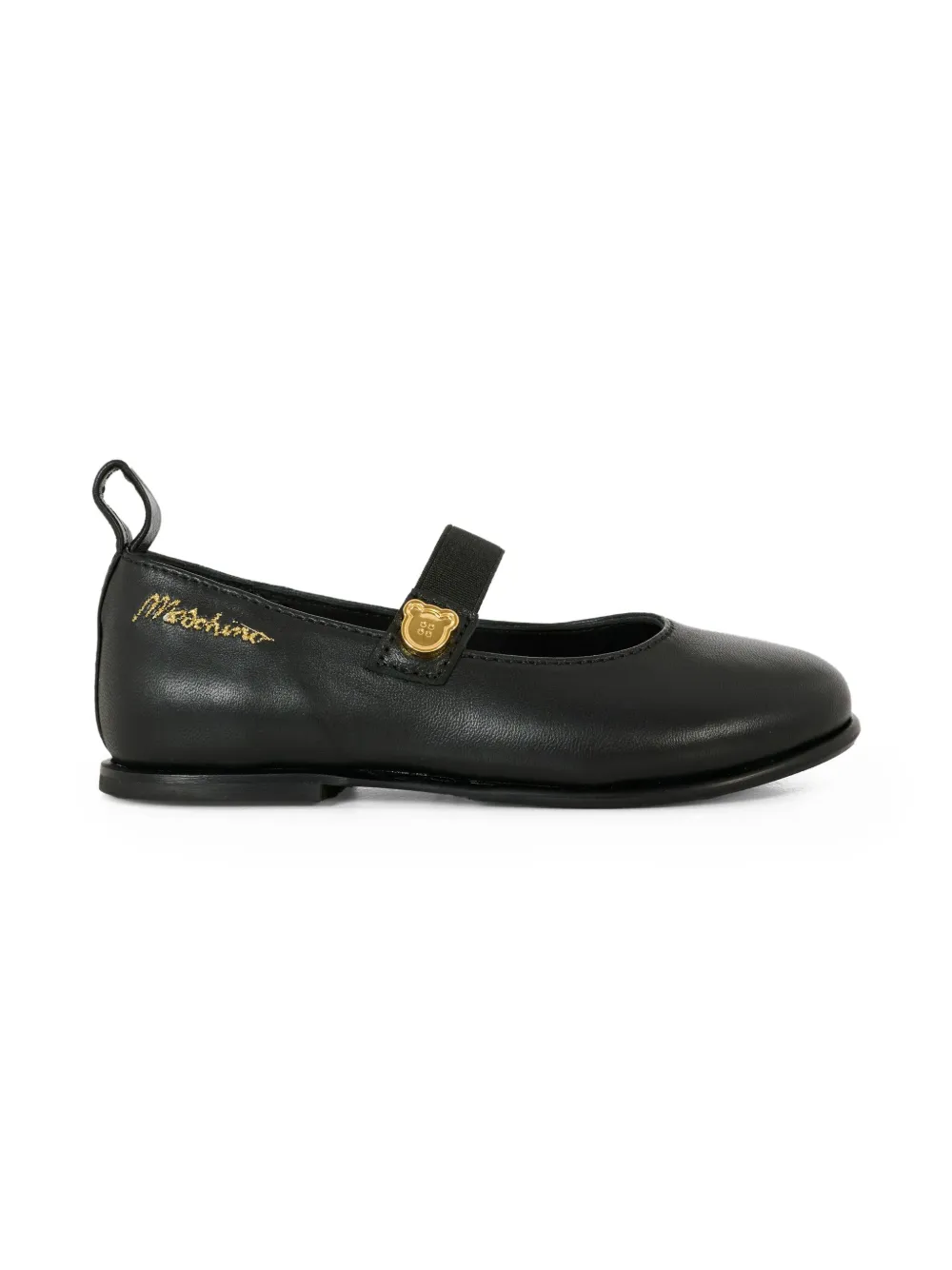 Moschino Kids embroidered-logo ballerina shoes | Teen Girl Shoes | Image 2