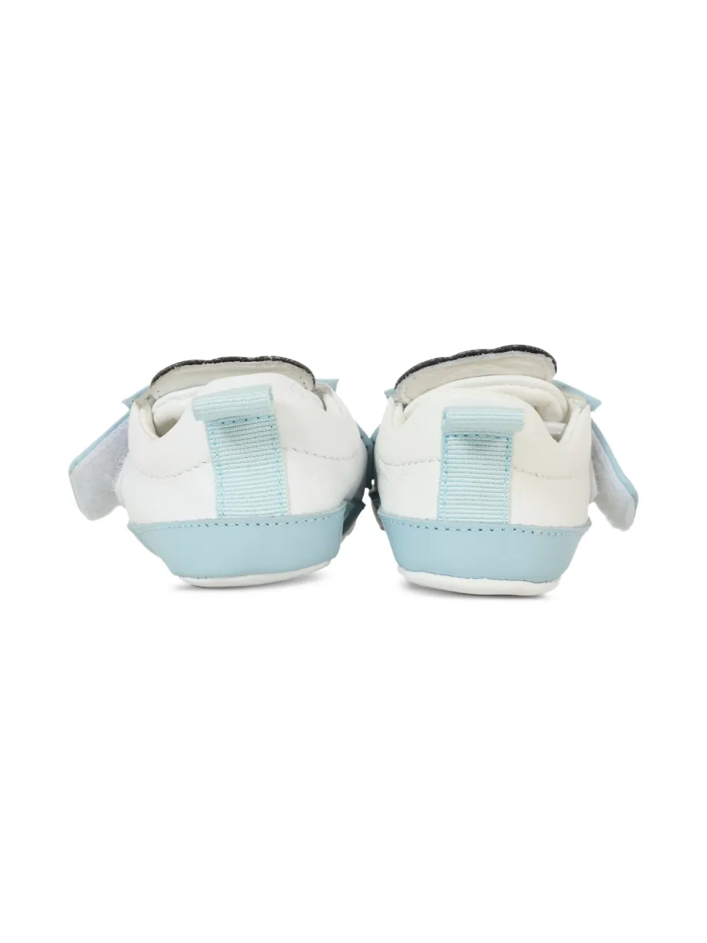 Moschino Kids teddy-motif logo-strap sneakers White