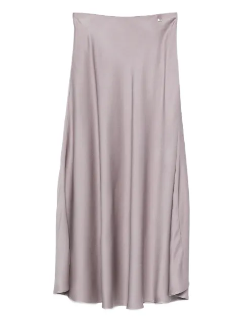 Herno satin midi skirt