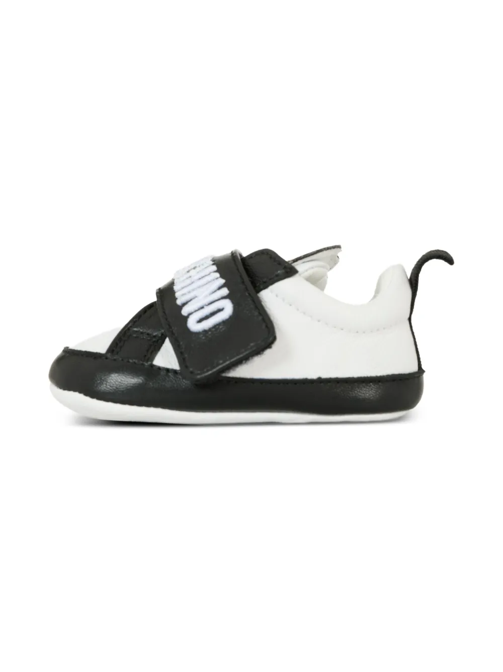 Moschino Kids Sneakers met logoband en teddybeerprint Zwart