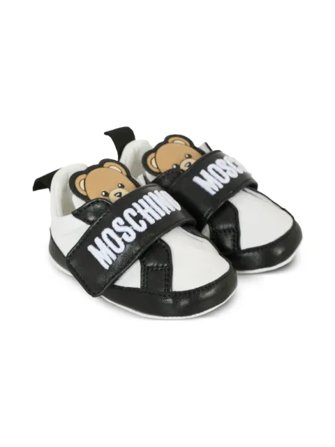 Moschino Kids teddy-motif logo-strap sneakers