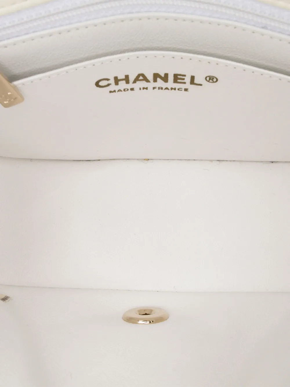 Pre-owned Chanel 2018 Mini Square Classic Chevron Lambskin Single Flap Crossbody Bag