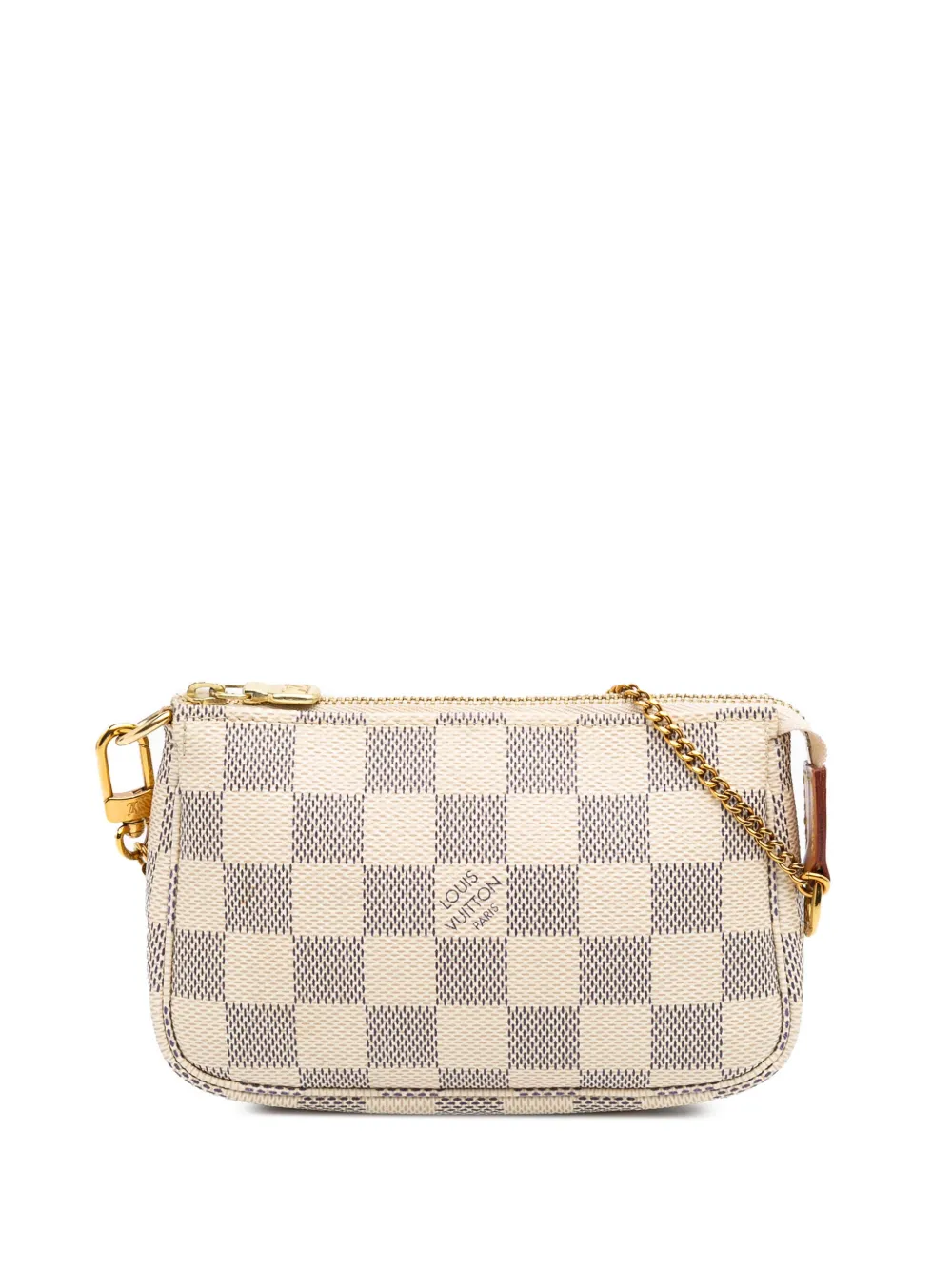 Louis Vuitton Pre-Owned 2020 ダミエ アズール ミニ ポシェット アクセソワール ハンドバッグ - ホワイト Louis Vuitton Pre-Owned 2020 ダミエ アズール ミニ ポシェット アクセソワール ハンドバッグ - ホワイト