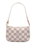 Louis Vuitton Pre-Owned 2019 Damier Azur Mini Pochette Accessoires handbag - White