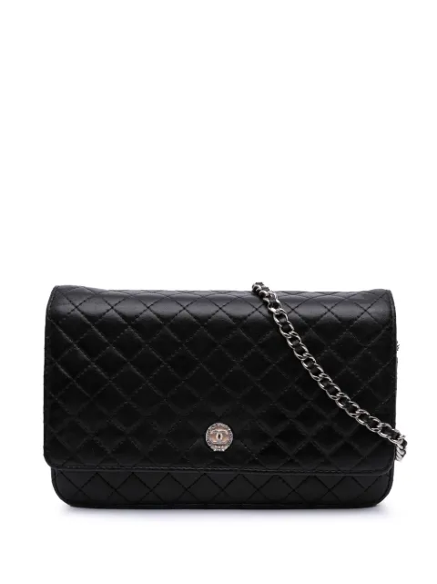CHANEL Pre-Owned bolsa crossbody Wallet On Chain CC capitonada de piel de cordero 2008-2009