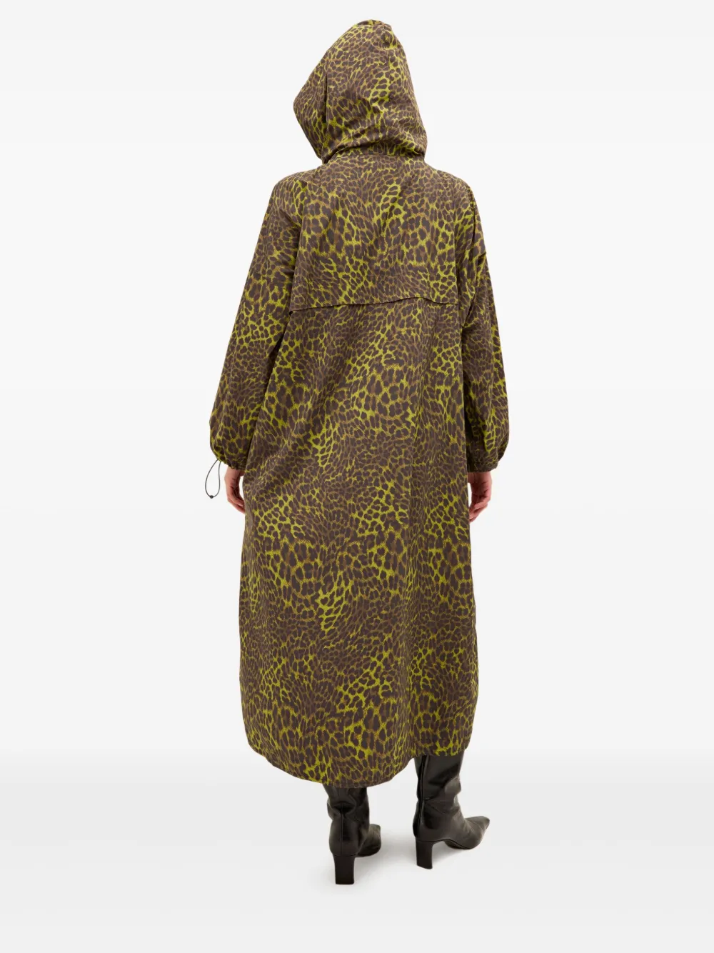 Marie Oliver Desirae Hooded Leopard-print Raincoat In Multi
