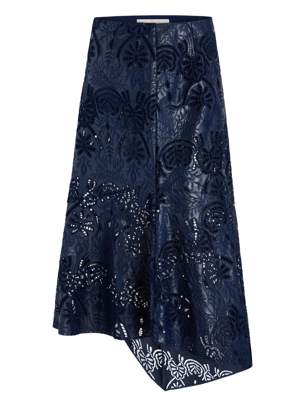 Marie Oliver Casey floral-lace asymmetric skirt | Blue | Image 1