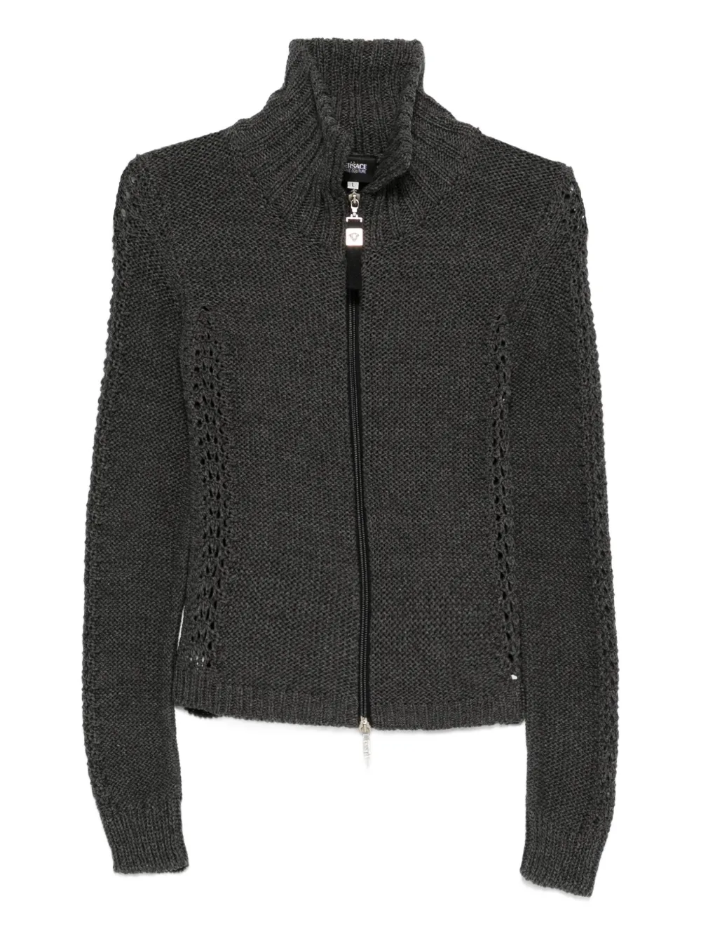 2000s zip-up knitted jacket
