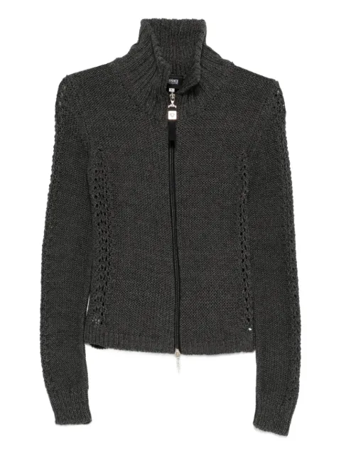 Versace Pre-Owned 2000s zip-up knitted jacket