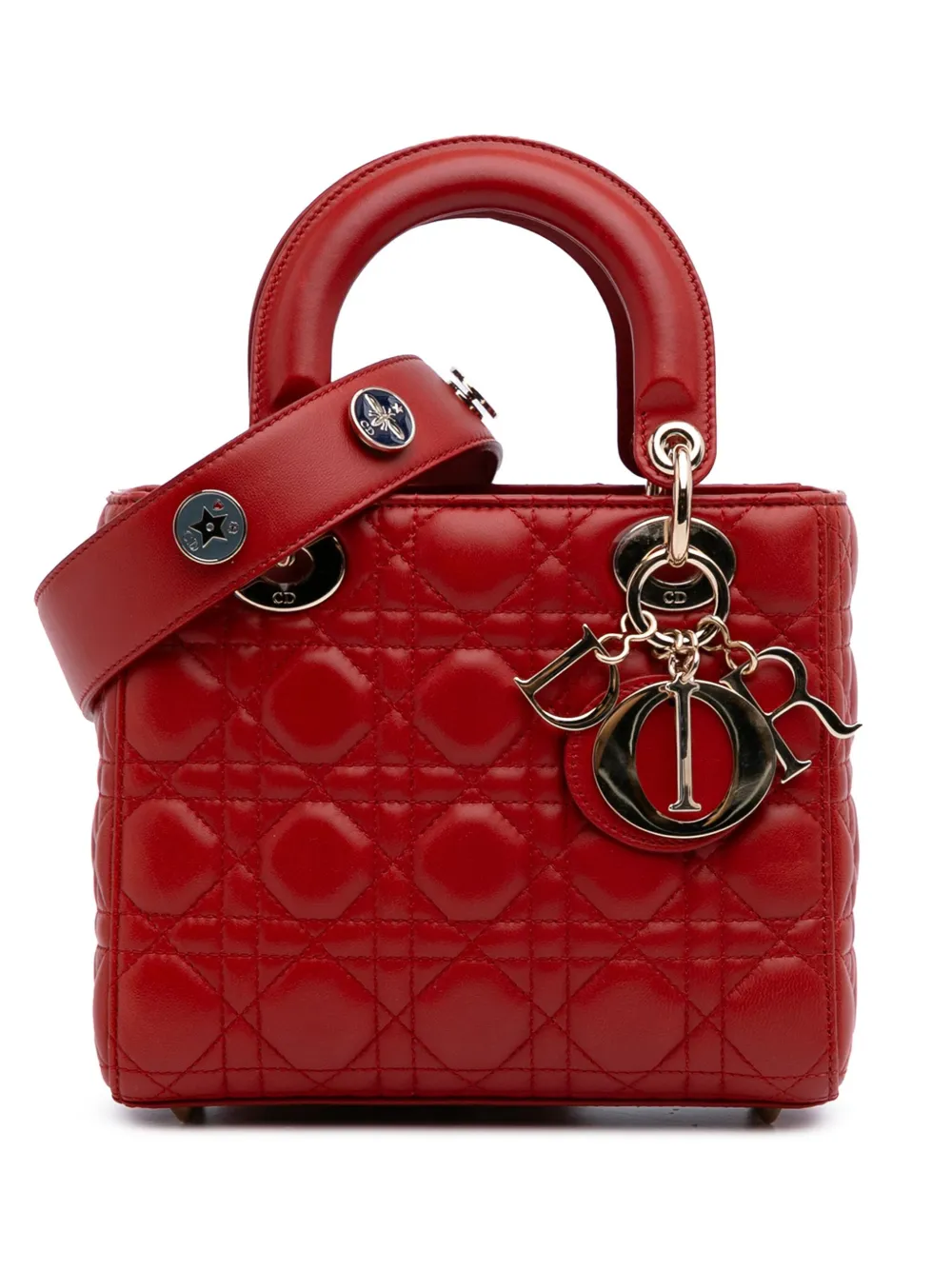 Christian Dior Pre-Owned 2017 Small Lambskin Cannage My ABCDior Lady Christian Dior Pre-Owned 2017 Small Lambskin Cannage My ABCDior Lady