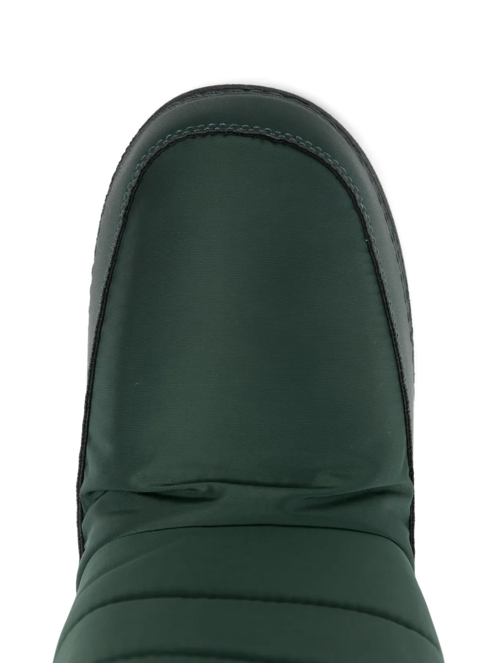 Love Moschino Gewatteerde snowboots met hartvormige studs Groen