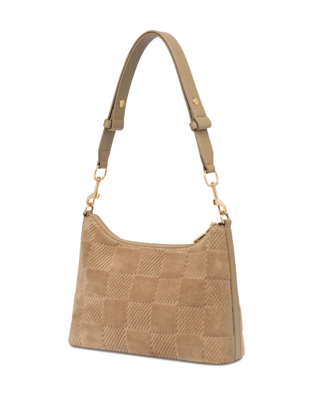 Love Moschino Geruite schoudertas - Beige