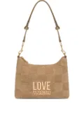 Love Moschino check-pattern shoulder bag - Neutrals