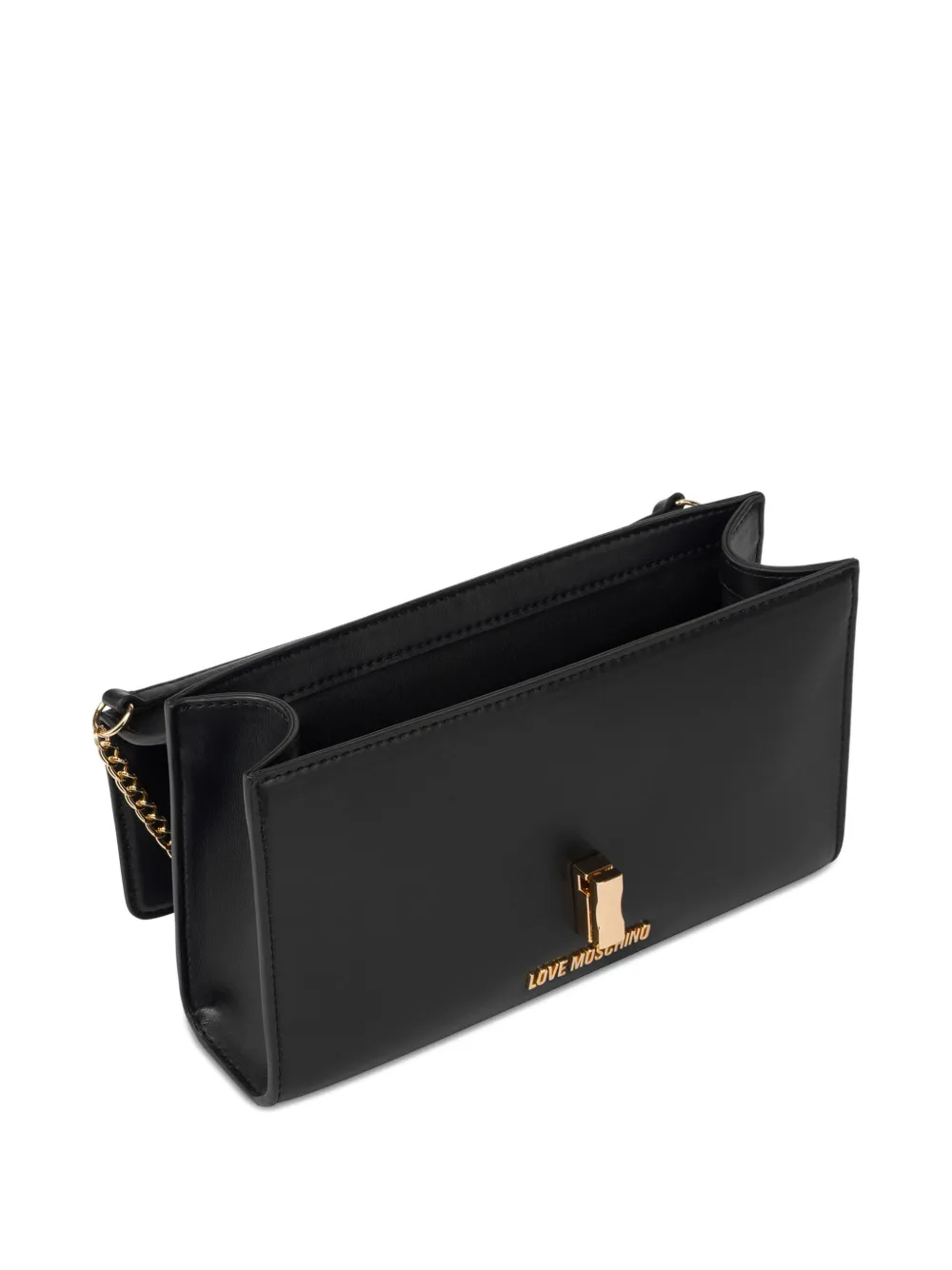 Love Moschino Heart-detail Chain-strap Cross Body Bag In Black