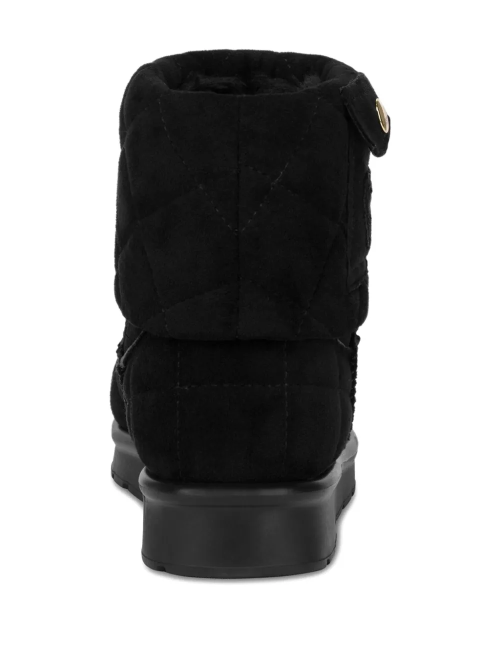 Love Moschino Gewatteerde laarzen met hartdetail Zwart