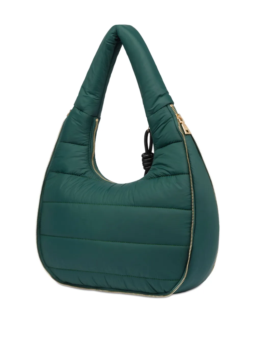 Love Moschino Gewatteerde schoudertas met hartplakkaat Groen