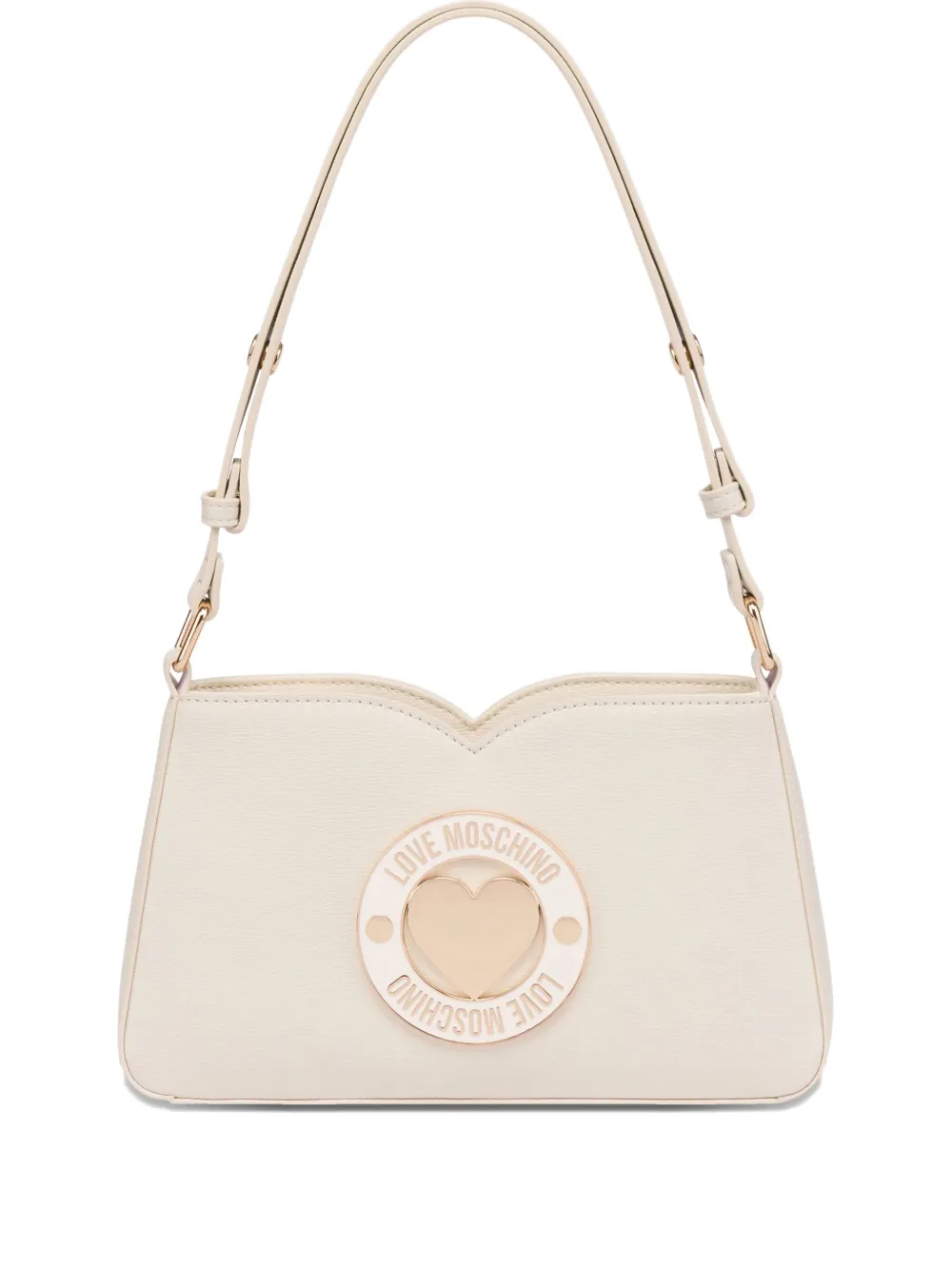 Love Moschino Schoudertas met plakkaat Wit