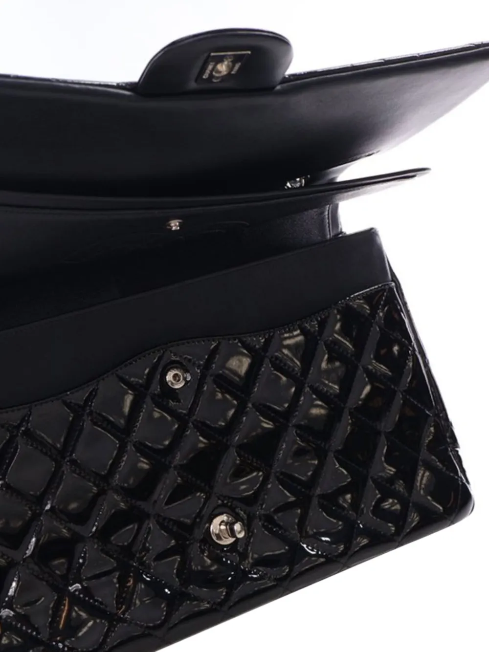 CHANEL Pre-Owned 2013-2014 Maxi Classic Patent Double Flap shoulder bag | Pre-Owned | Image 2