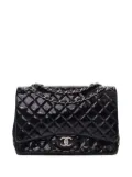 CHANEL Pre-Owned 2013-2014 Maxi Classic Patent Double Flap shoulder bag - Black