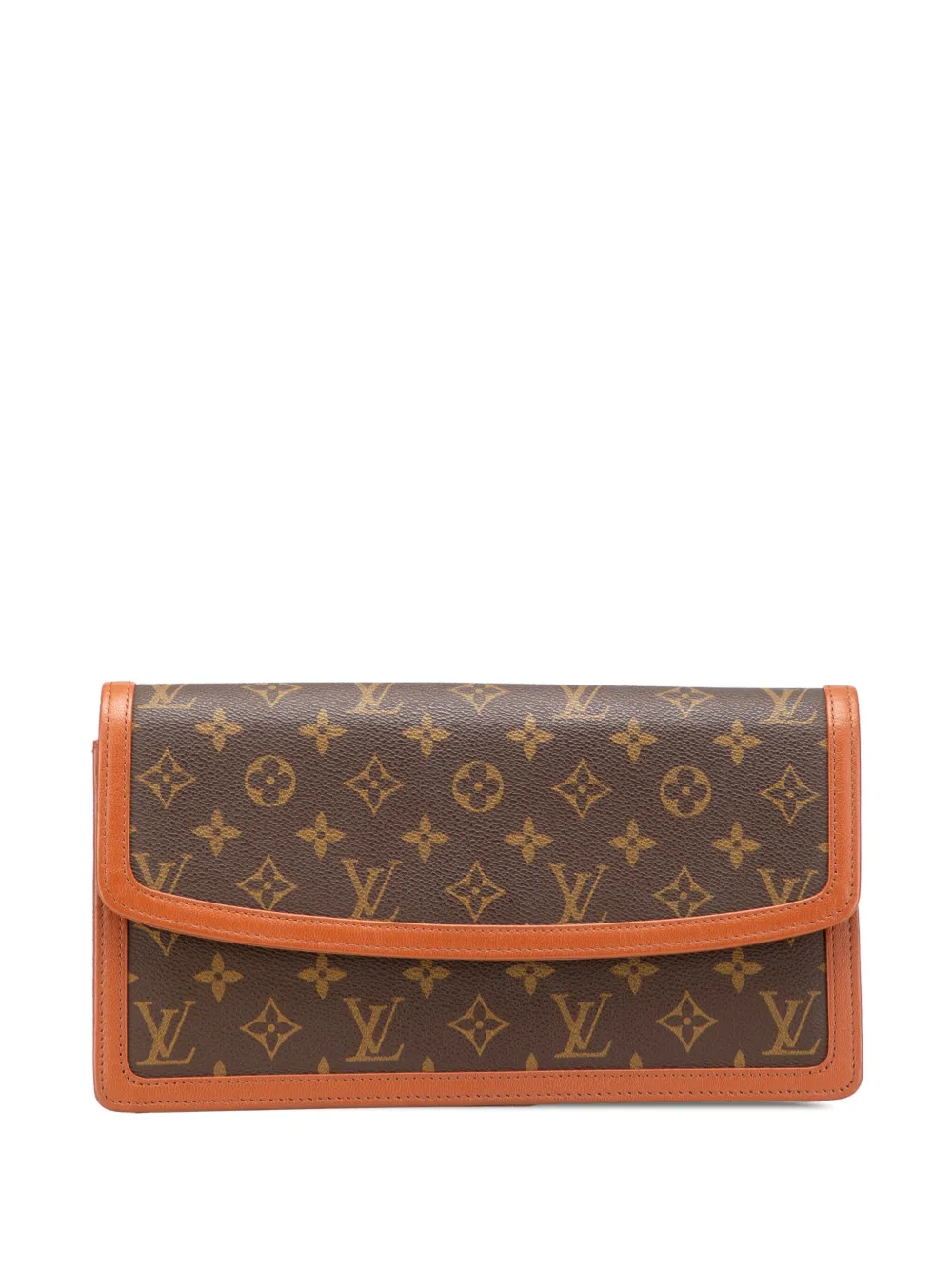 Louis Vuitton Pre-Owned 1991 モノグラム ポシェット ダム GM クラッチバッグ - ブラウン Louis Vuitton Pre-Owned 1991 モノグラム ポシェット ダム GM クラッチバッグ - ブラウン