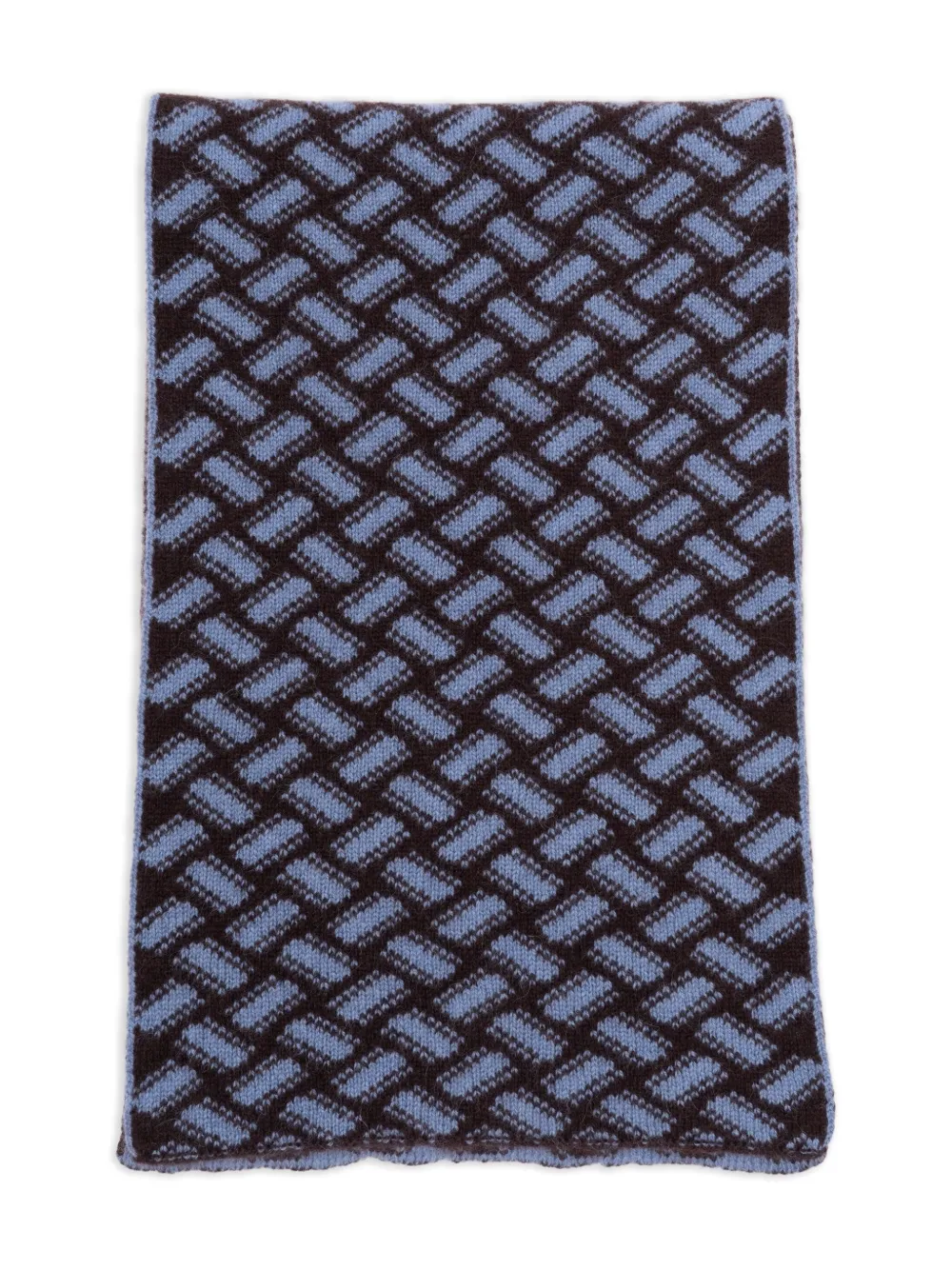 geometric-pattern cashmere scarf