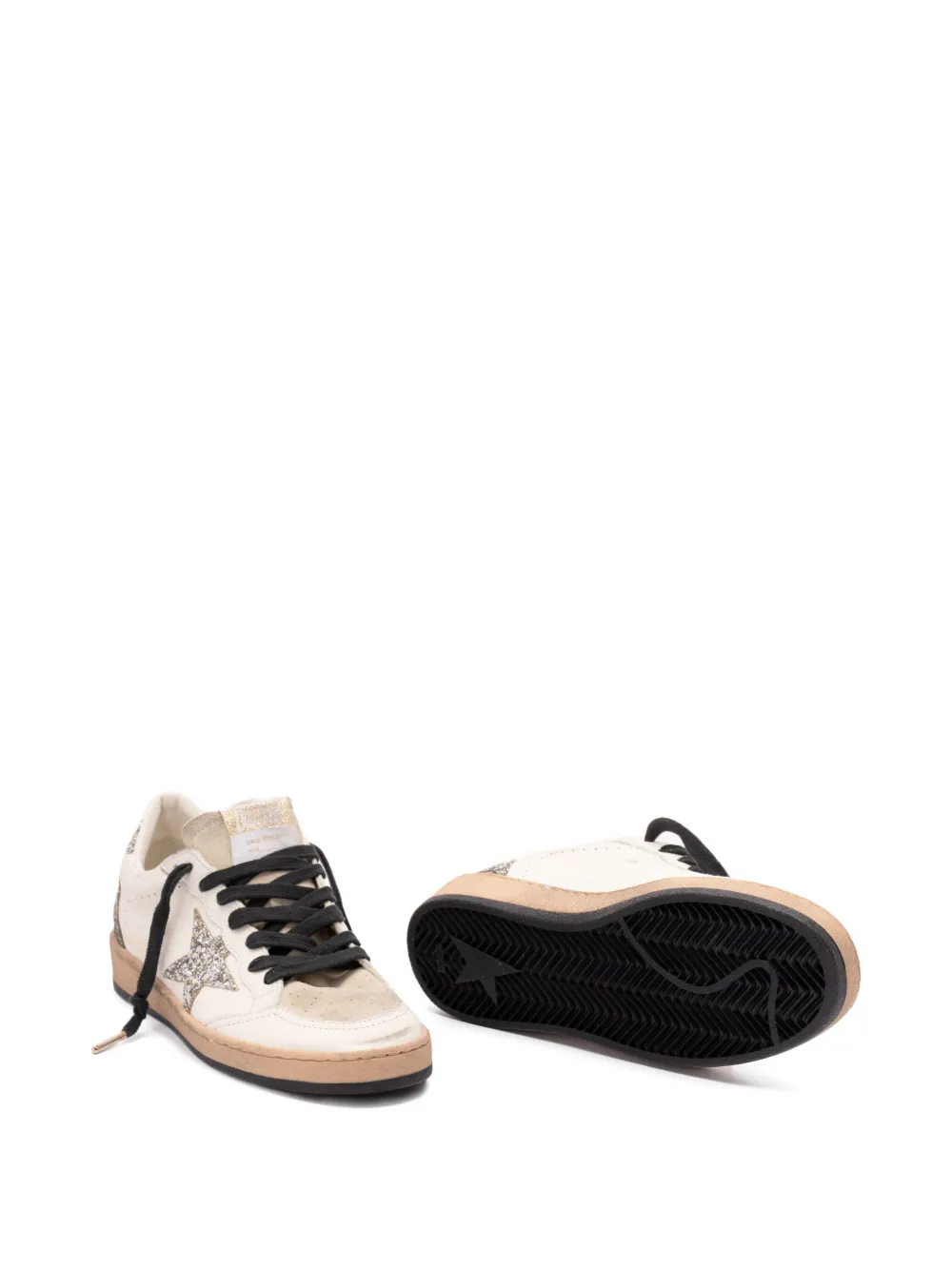 Golden Goose Ball Star glitter-star sneakers White