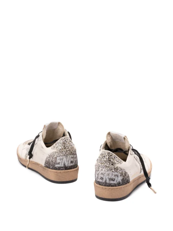 Golden Goose Ball Star glitter-star Sneakers | White | FARFETCH