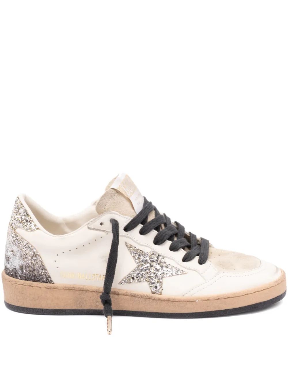 Golden Goose Ball Star glitter-star sneakers White