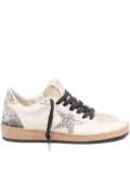 Golden Goose Ball Star glitter-star sneakers - White