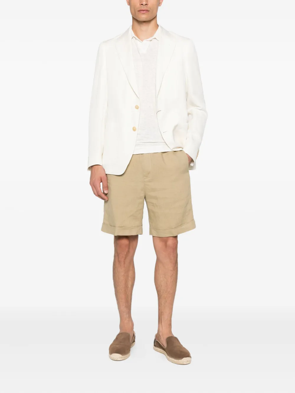 Canali Poloshirt met korte mouwen Wit