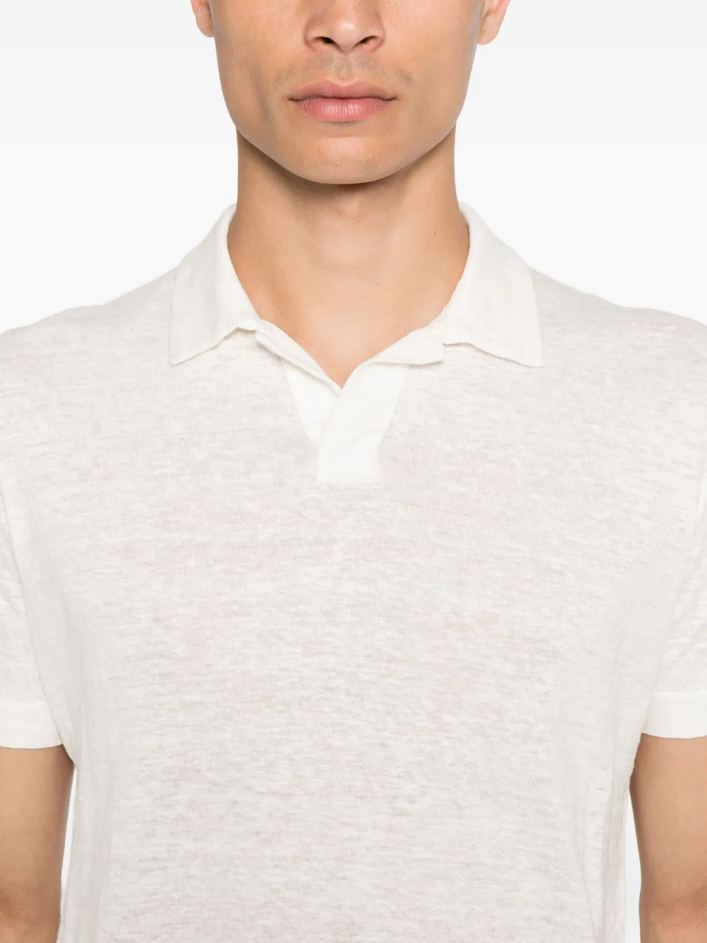 Canali Poloshirt met korte mouwen Wit