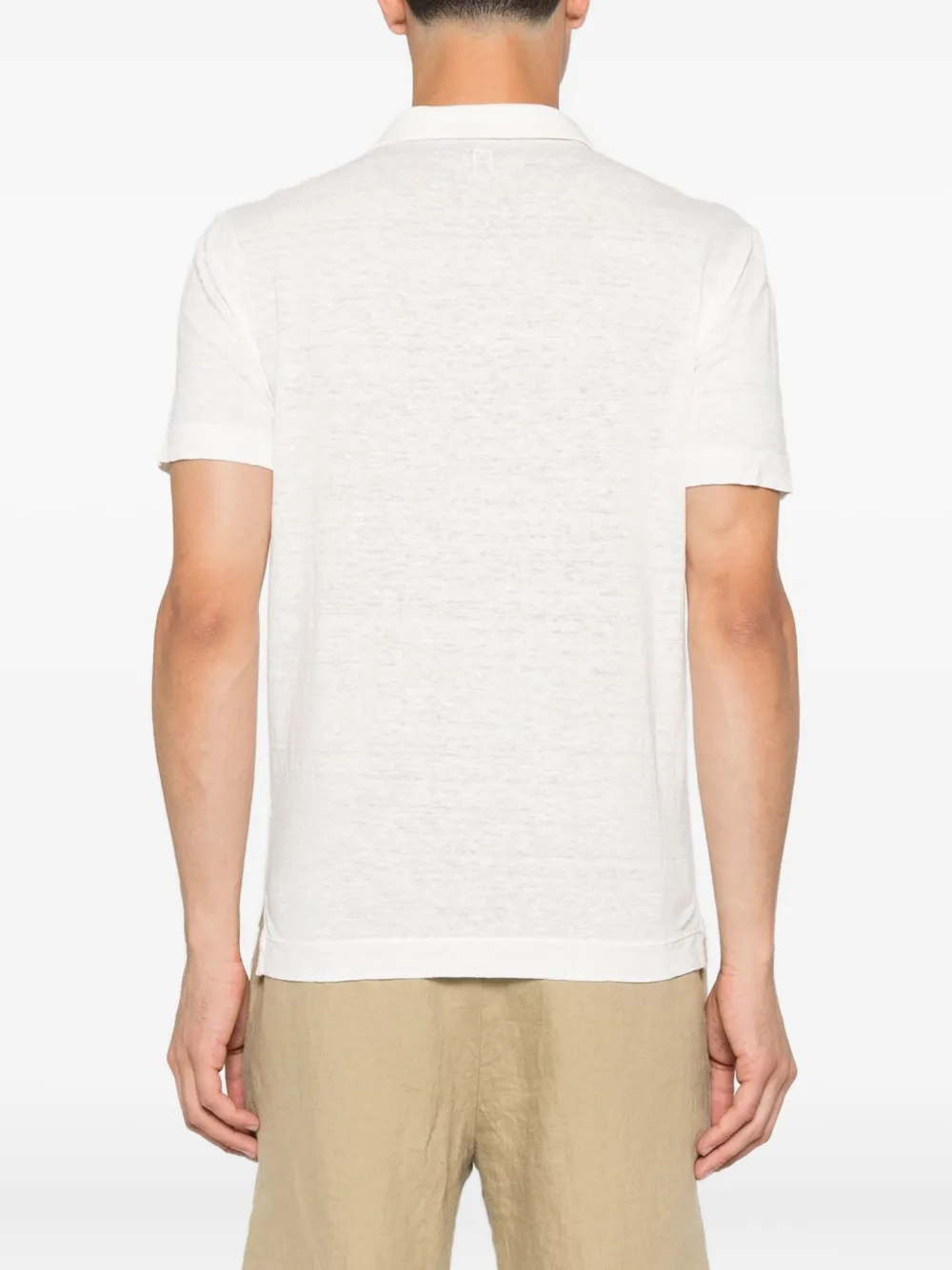 Canali Poloshirt met korte mouwen Wit