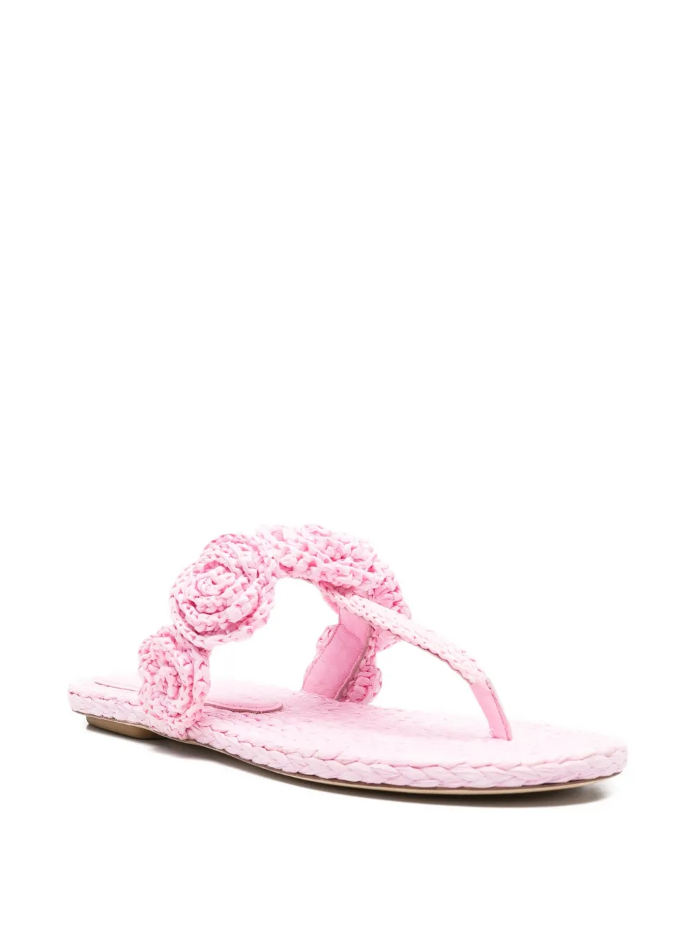 Stuart Weitzman Magnolia embellished raffia sandals | Flat Espadrilles | Image 2