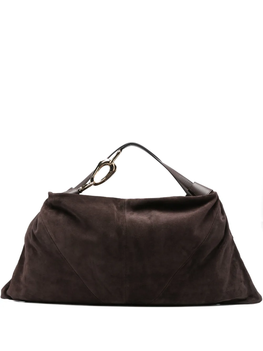 ZIMMERMANN Trampoline suede-leather shoulder bag - Marrone