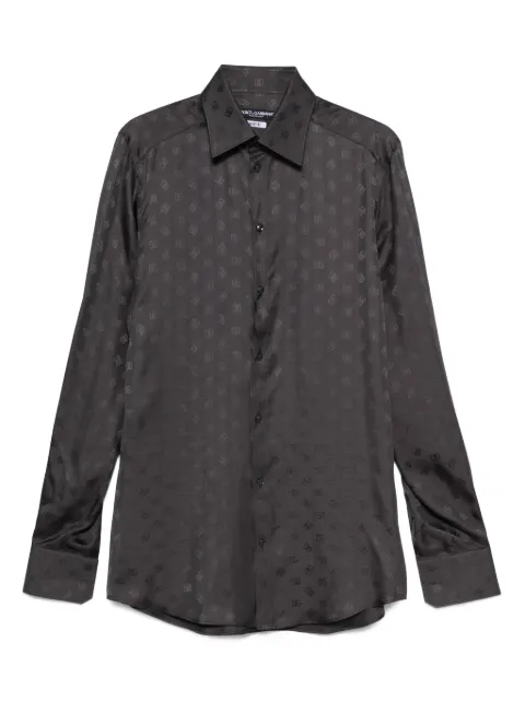 Dolce & Gabbana ロゴパターン シルクシャツ