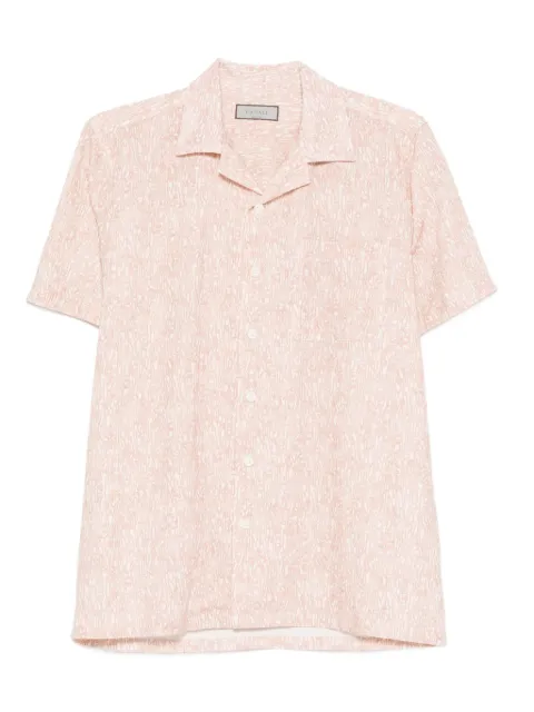 Canali Hemd mit abstraktem Print