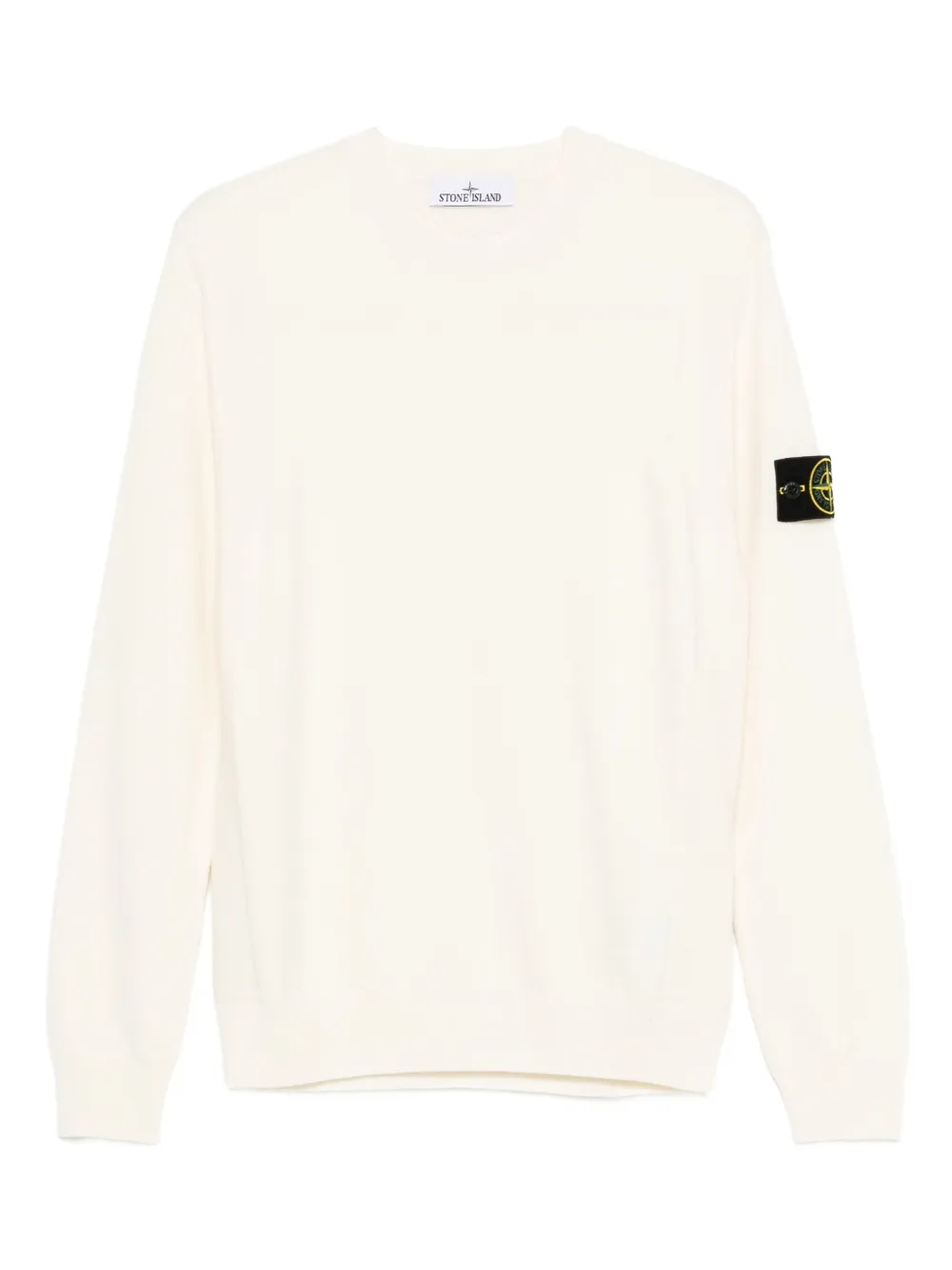 Stone Island Sweater met logopatch Beige