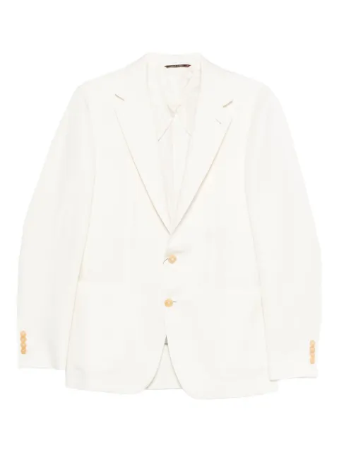 Canali button-fastening patch-pockets blazer