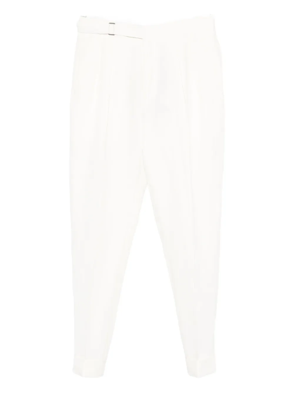 Canali Broek met geplooid detail Wit