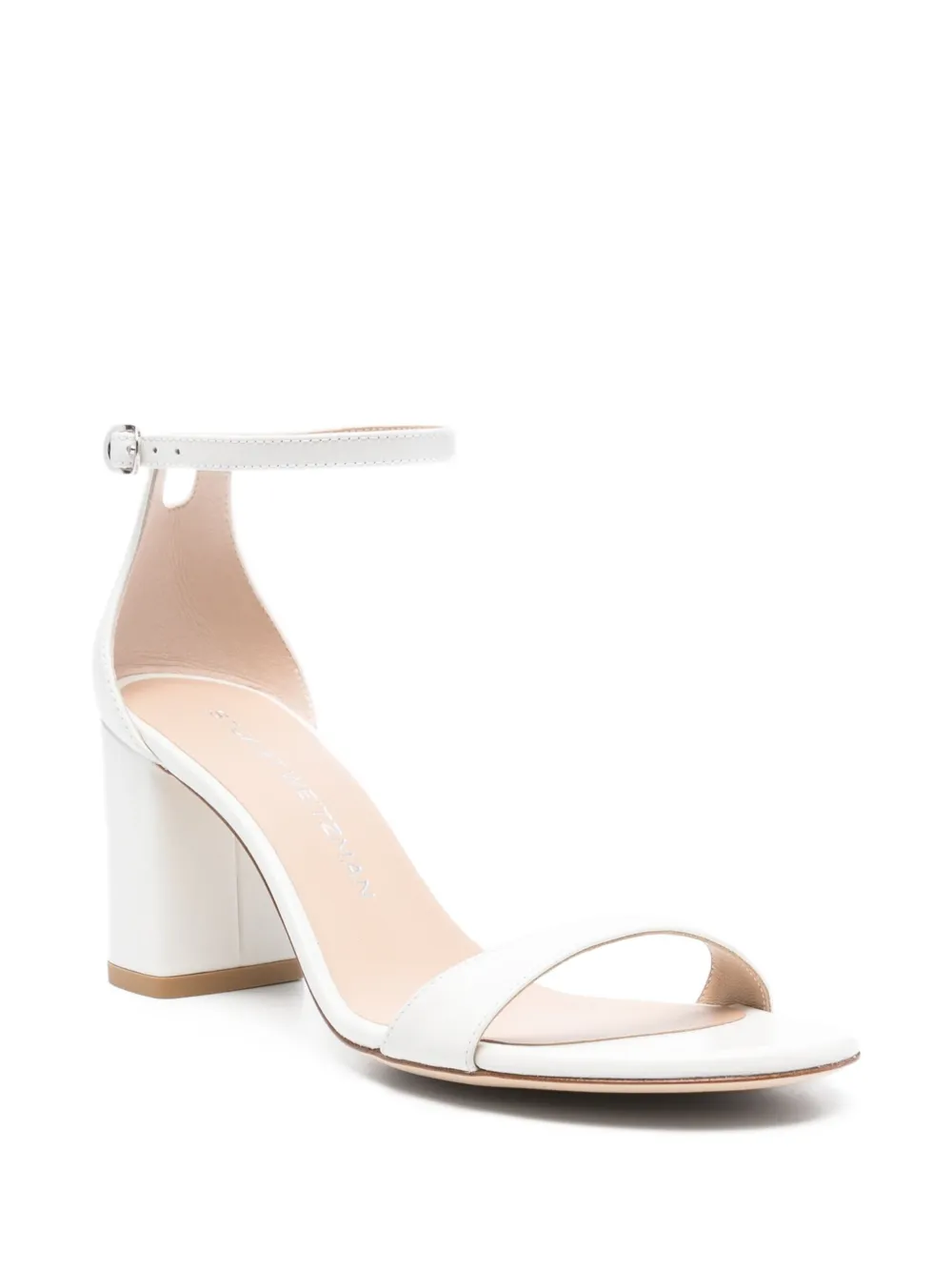 Stuart Weitzman 70mm Nearlynude ankle-strap sandals White