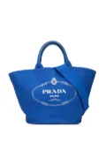 Prada Pre-Owned 2013-2025 Medium Canvas Canapa Logo Convertible Shopping Tote satchel - Blue