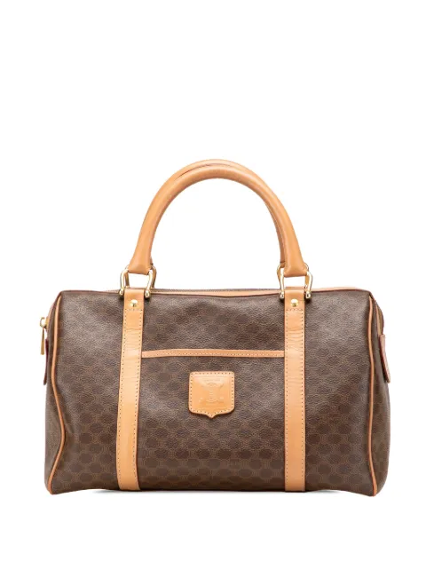Céline Pre-Owned 2012-2018 Macadam Coated Canvas boston bag