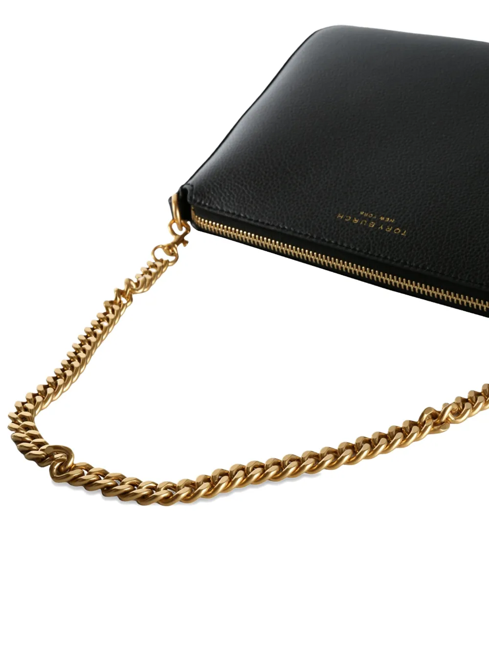 Tory Burch Perry Chain-strap Leather Shoulder Bag In Black
