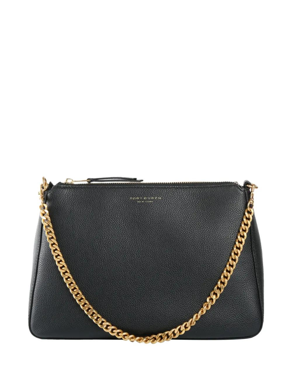 Tory Burch Perry Chain-strap Leather Shoulder Bag In Black