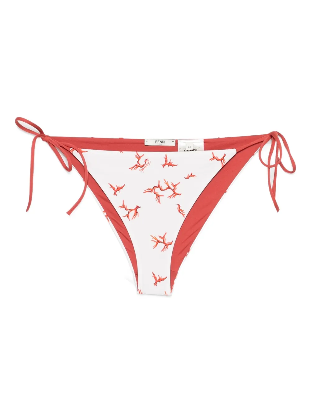 FENDI coral-print bikini bottoms - ニュートラル FENDI coral-print bikini bottoms - ニュートラル