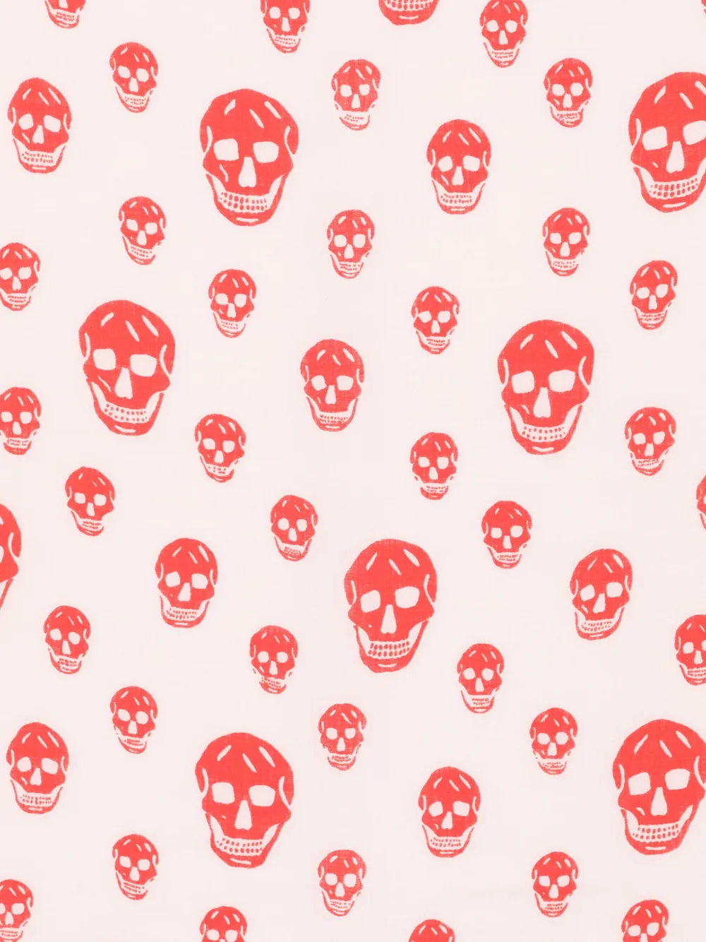 Alexander McQueen Classic Skull foulard sjaal - Roze