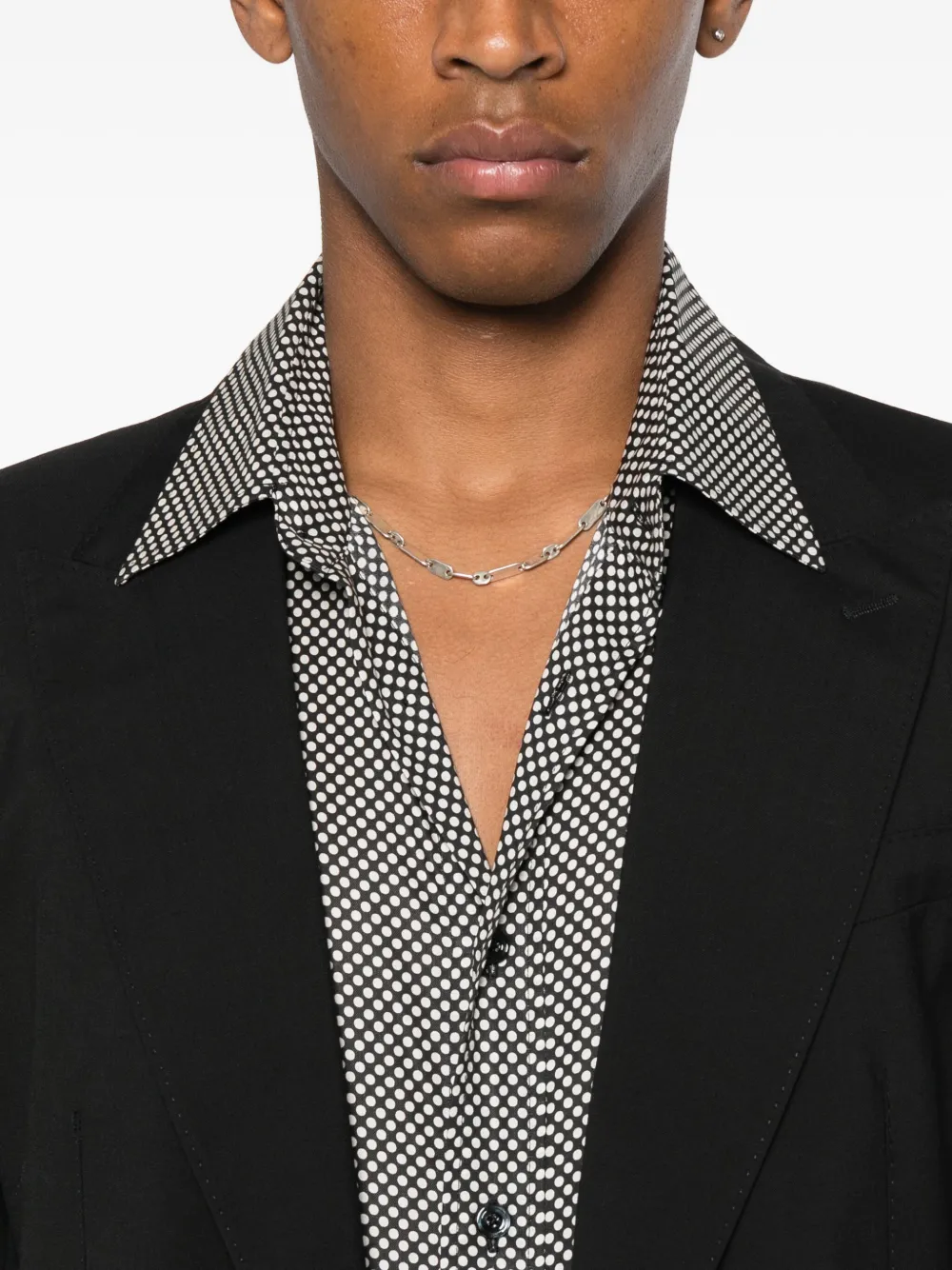 TOM FORD Overhemd met stippen Zwart