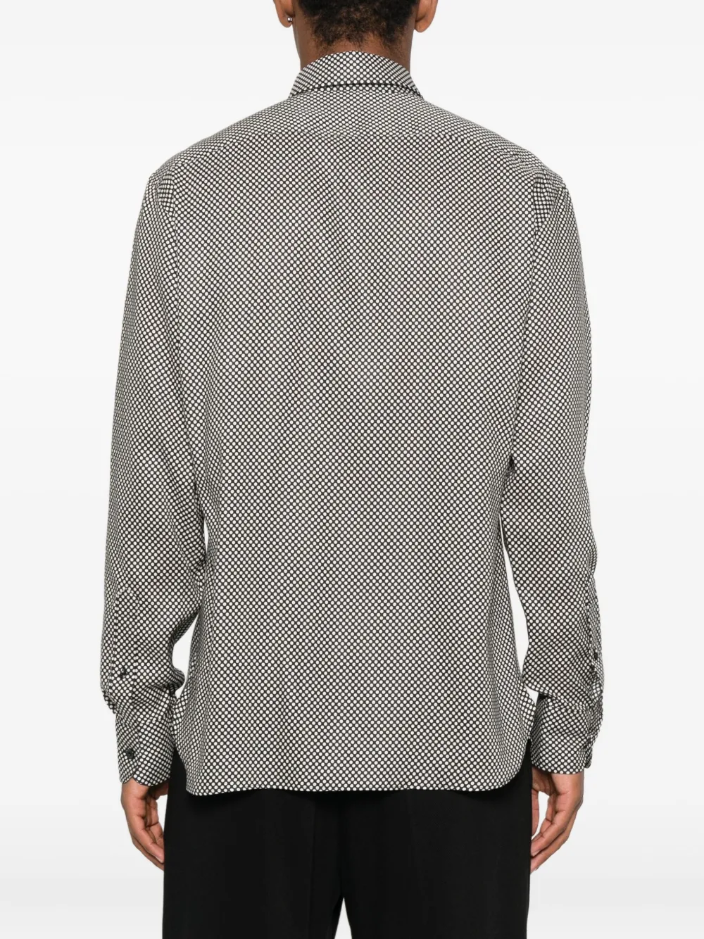 TOM FORD Overhemd met stippen Zwart